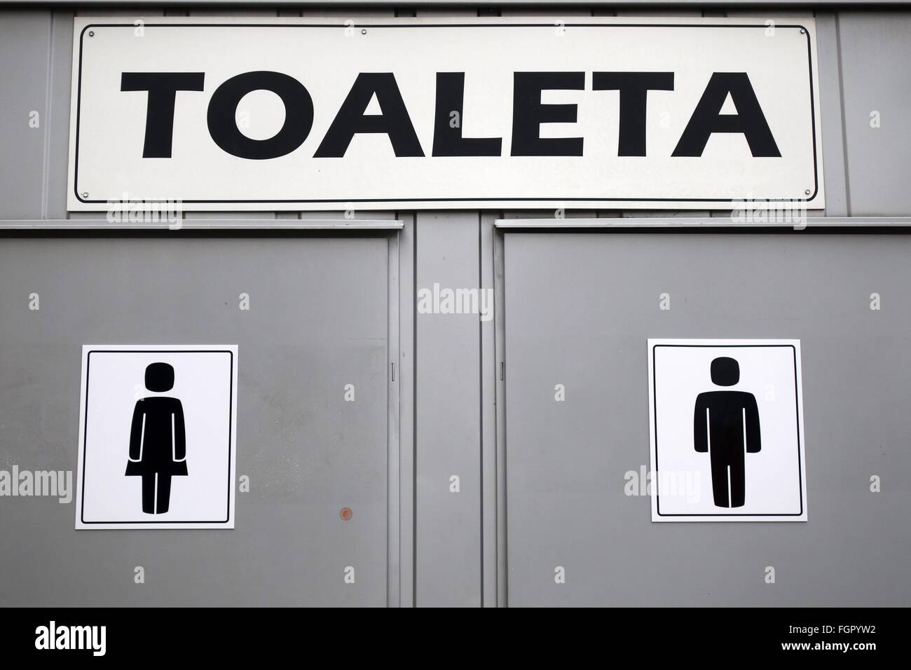 Toaleta (toilet) - Slovenia 2016 Stock Photo