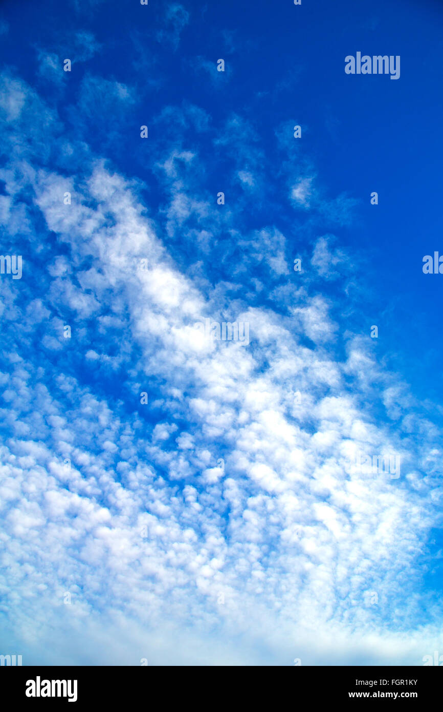 in the blue sky white soft clouds and abstract background Stock Photo ...