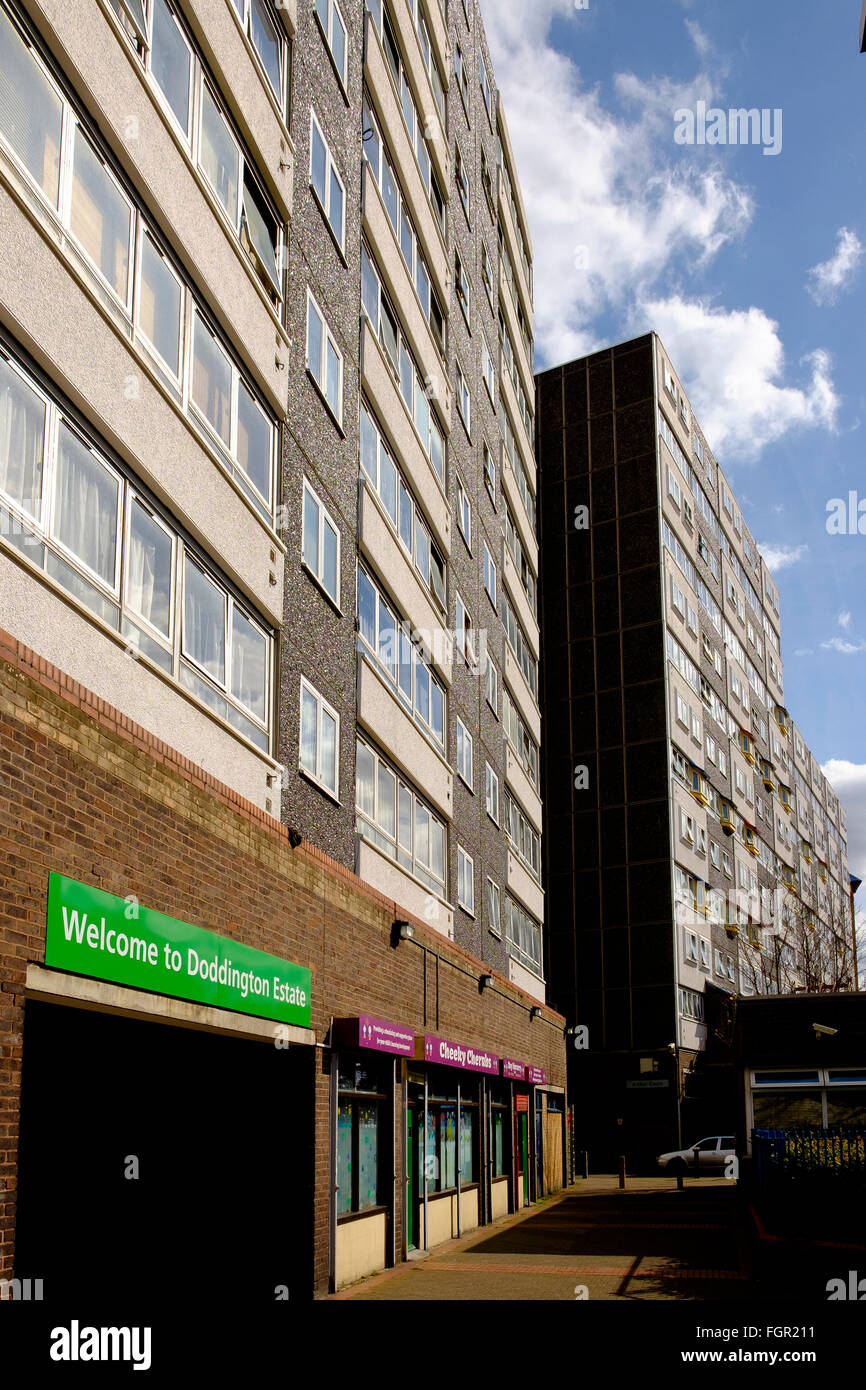 27 March 2015 - London: Doddington and Rollo  Estate, Battersea Stock Photo