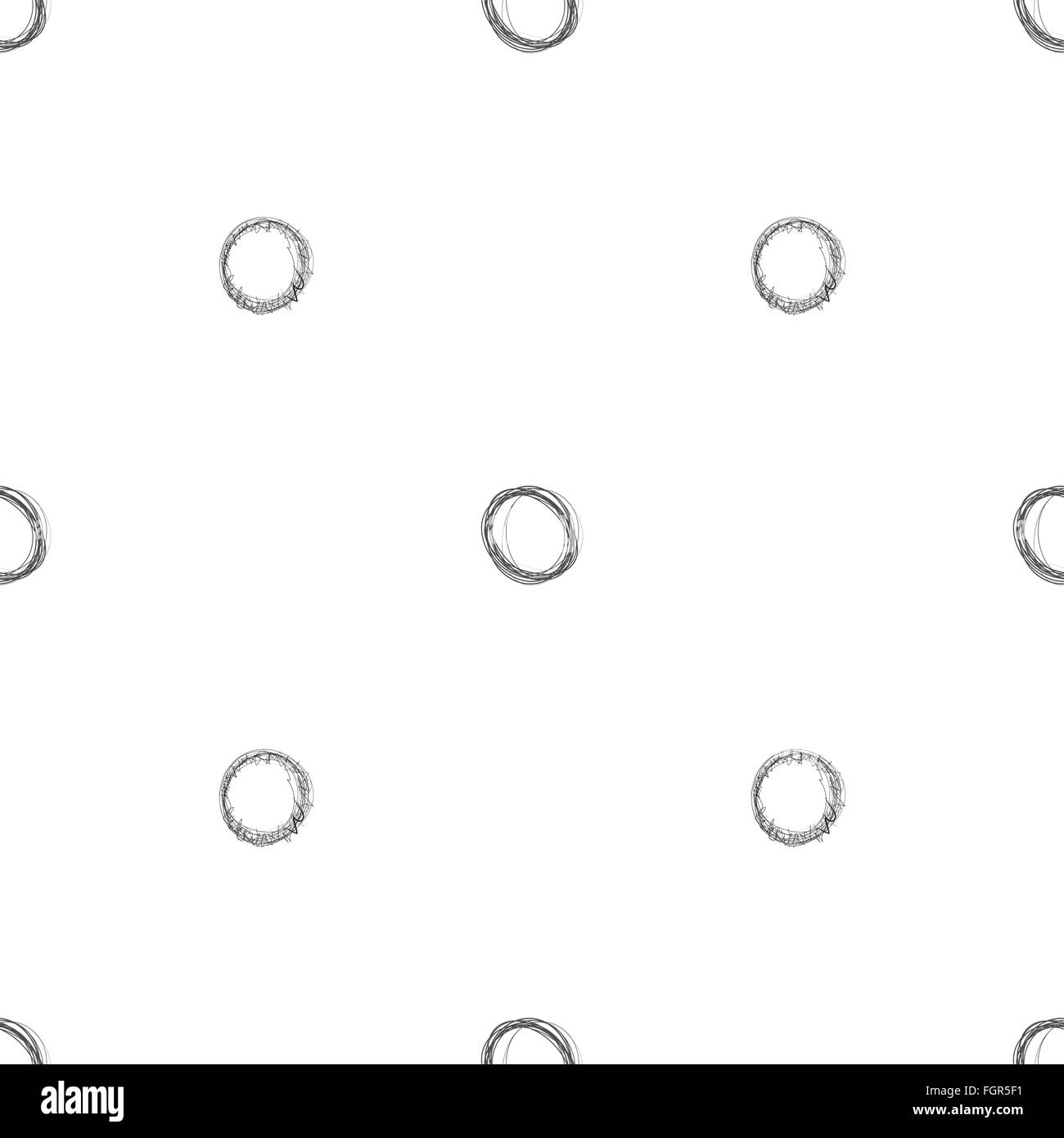 Scribble Circles Seamless Pattern Stock Vector Image & Art - Alamy