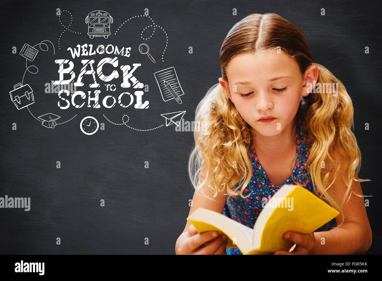 Child girl lying library floor hi-res stock photography and images - Alamy