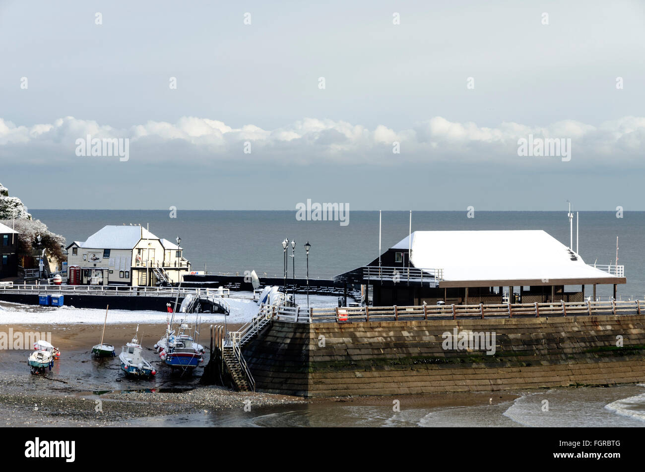 Snow at Broadstairs Stock Photo Alamy