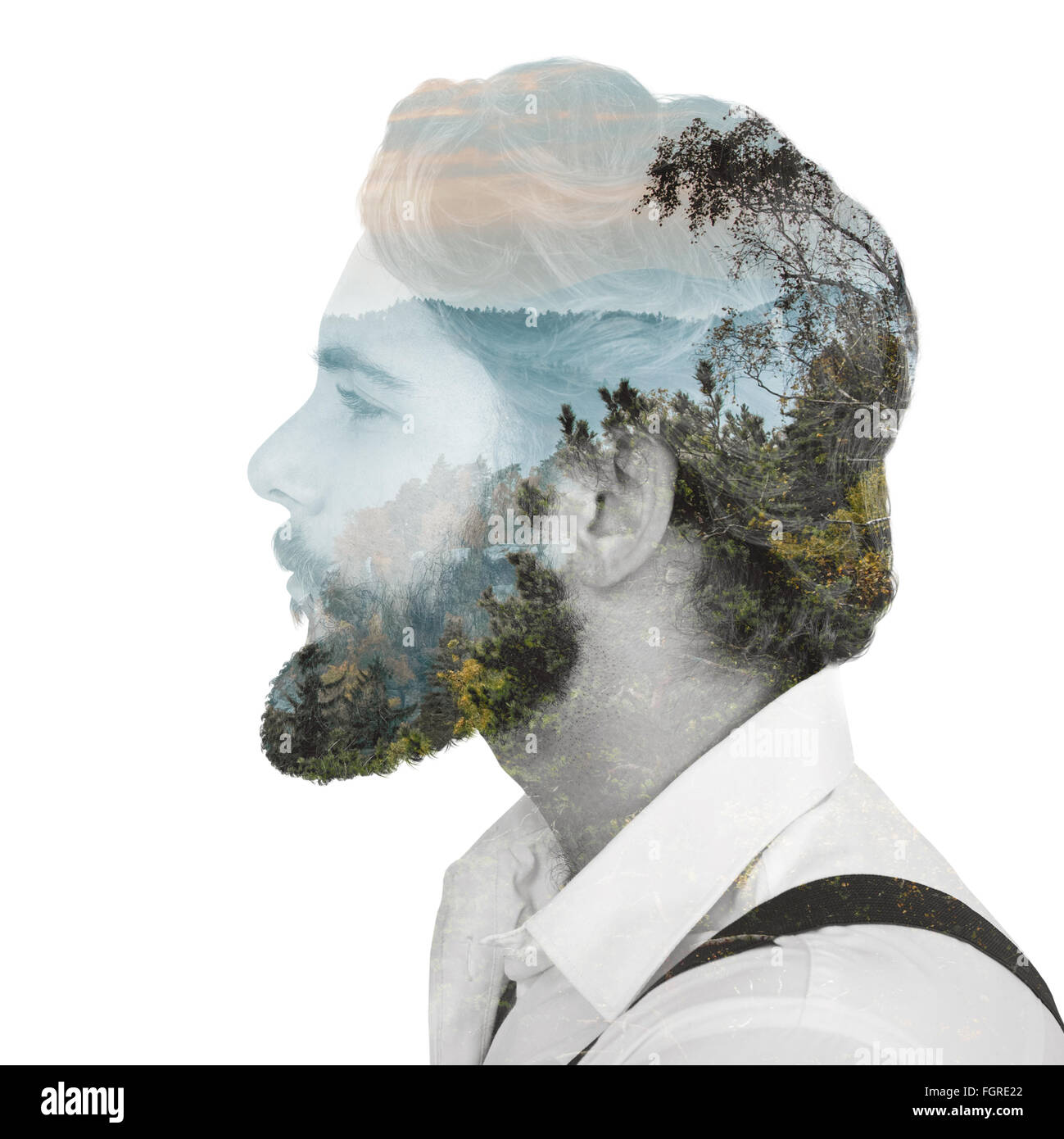 Man posing scenic view hi-res stock photography and images - Alamy