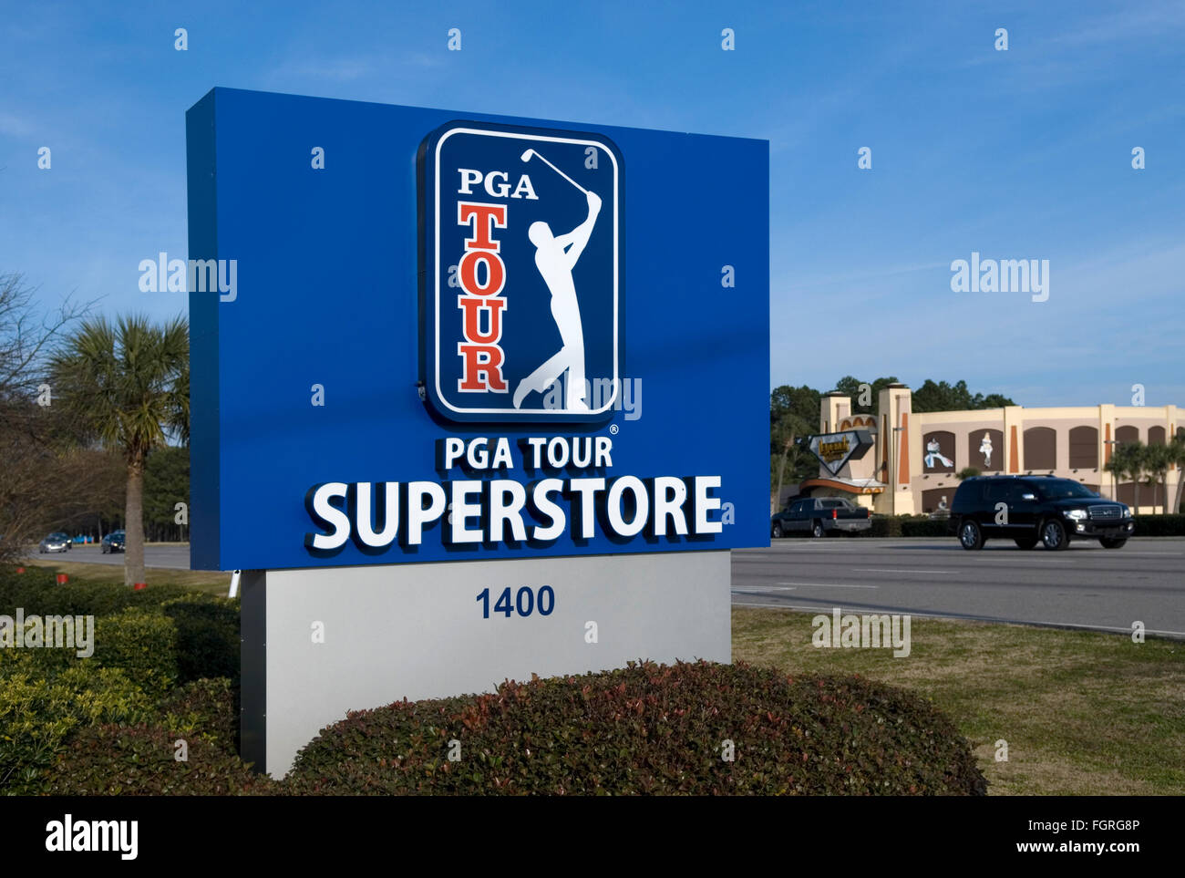 PGA Tour Superstore sign Myrtle Beach South Carolina USA Stock Photo