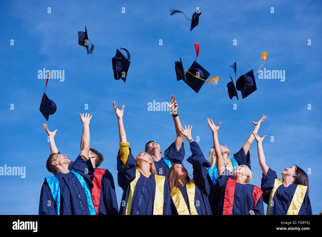 high school graduates students Stock Photo - Alamy