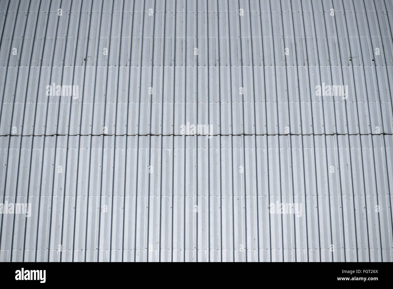 Metal sheet roofing pattern and texture Stock Photo