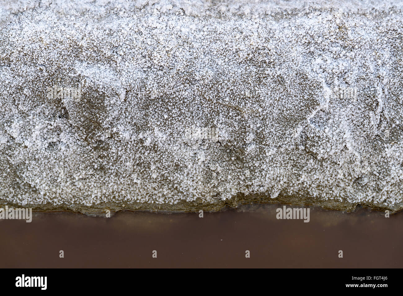 Texture of salt background in Salt fields,thailand Stock Photo - Alamy