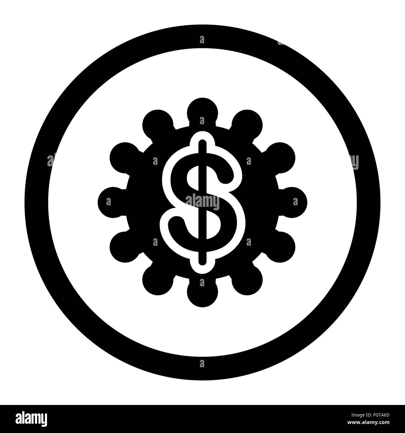 Payment options flat black color rounded vector icon Stock Photo - Alamy