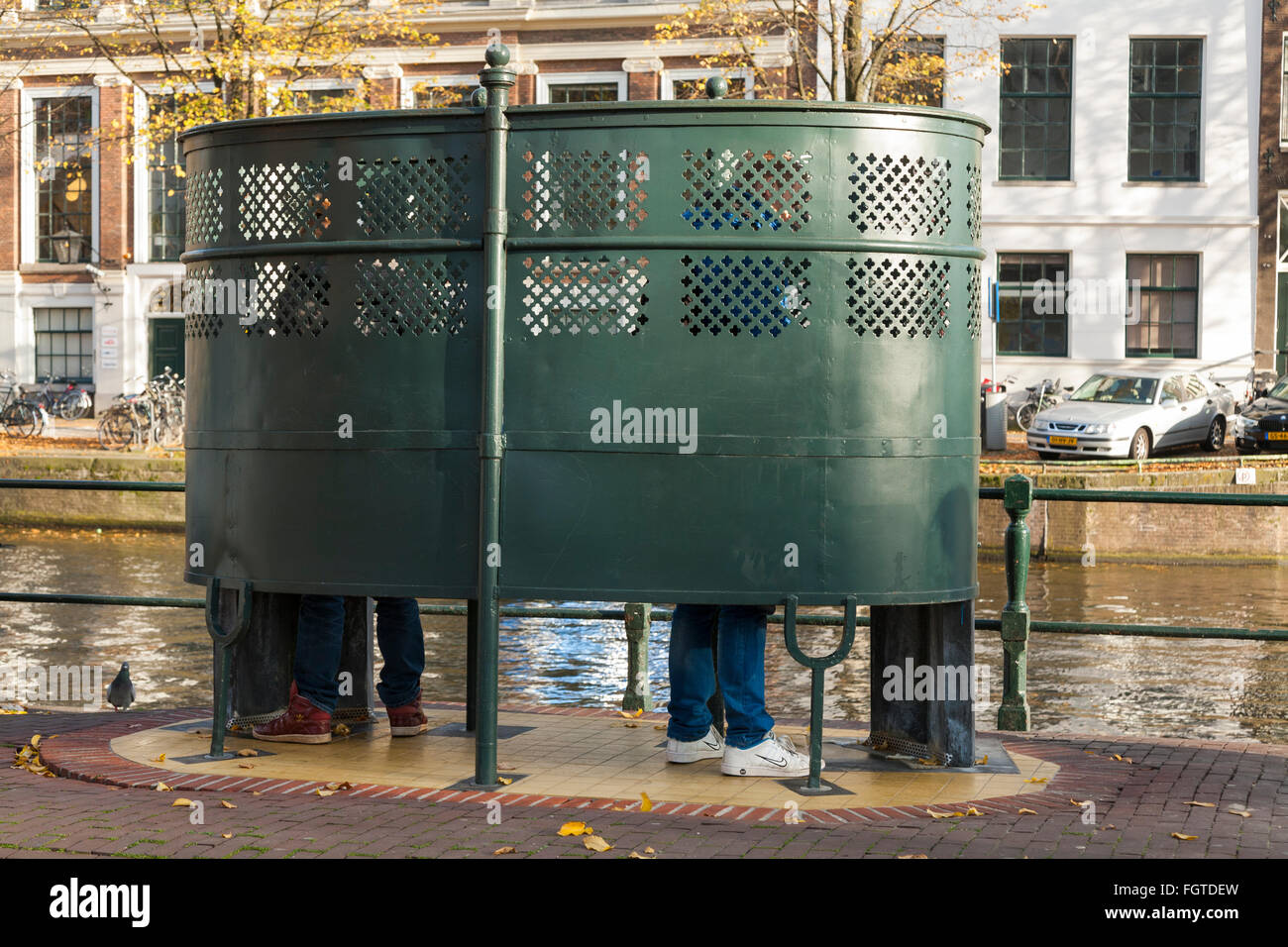 Dutch public urinal / urinals for use by men in Amsterdam, The