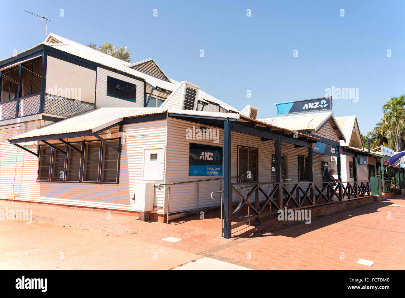 ANZ ( Australian,New Zealand) bank branch on Carnarvon Street in Broome