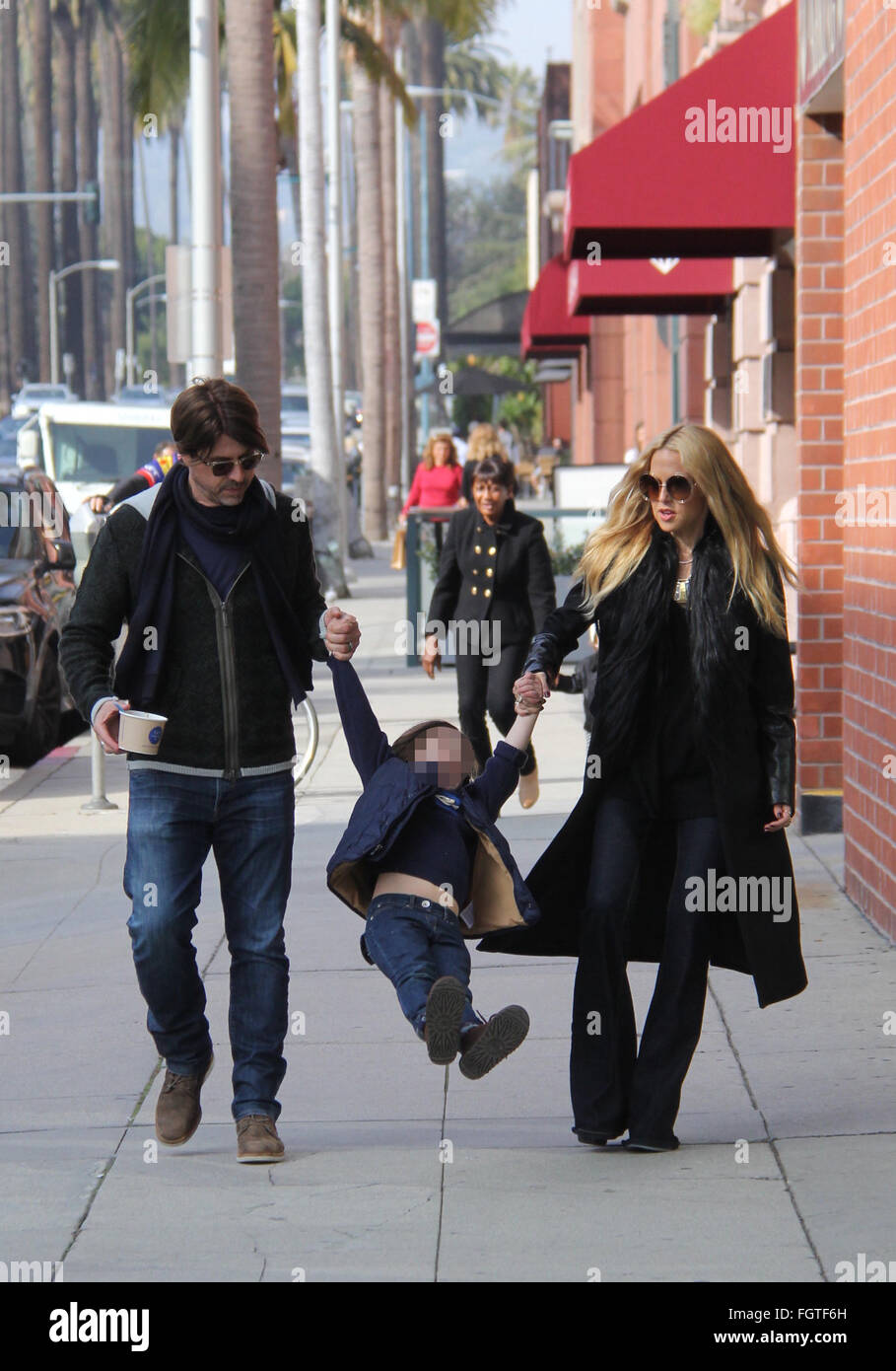 Rachel Zoe spotted out with her husband Rodger Berman and their sons