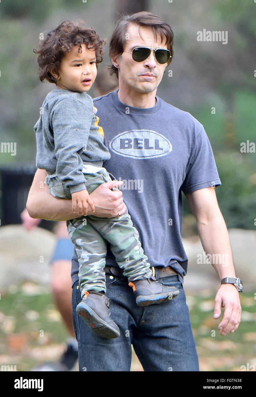 Olivier Martinez and his son play soccer at Coldwater Canyon Park in  Beverly Hills Featuring: Olivier Martinez, Maceo Martinez Where: Los  Angeles, California, United States When: 16 Jan 2016 Stock Photo - Alamy
