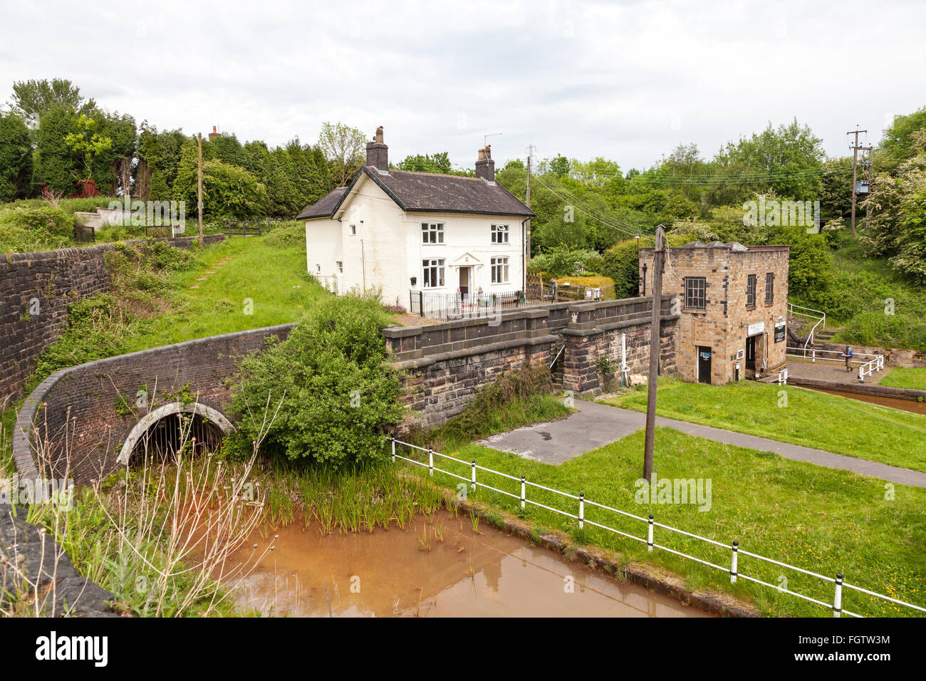 South entrance to Harecastle Tunnel portal Trent and Mersey canal Kidsgrove Stoke on Trent Staffordshire England UK Stock Photo