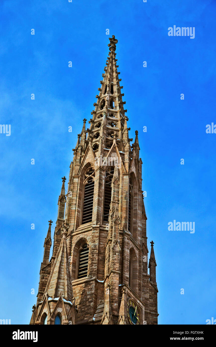 Church spire or steeple Stock Photo