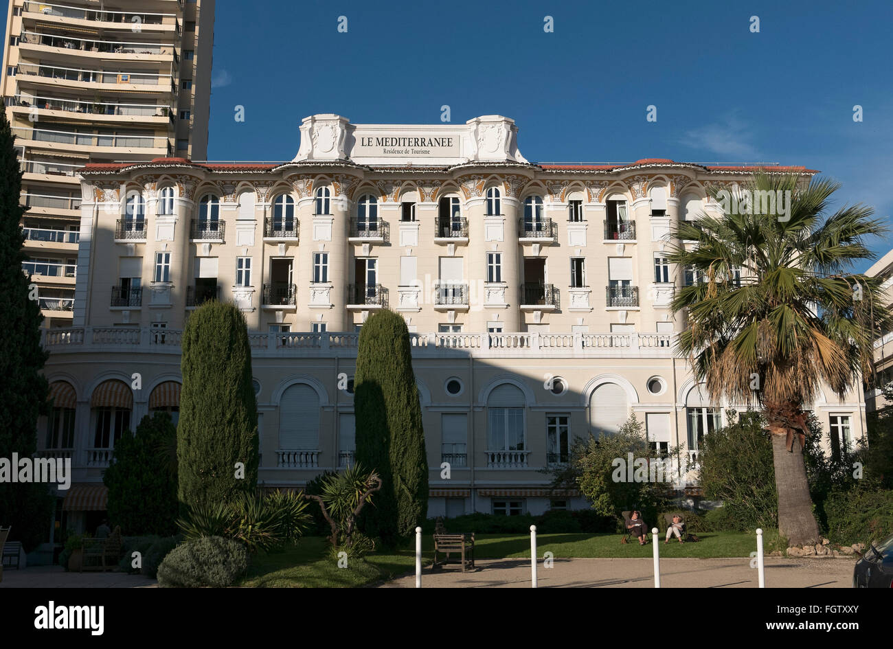 art nouveau hotel, Saint-Raphaël, Dep. Var, Côte d'Azur, France Stock Photo