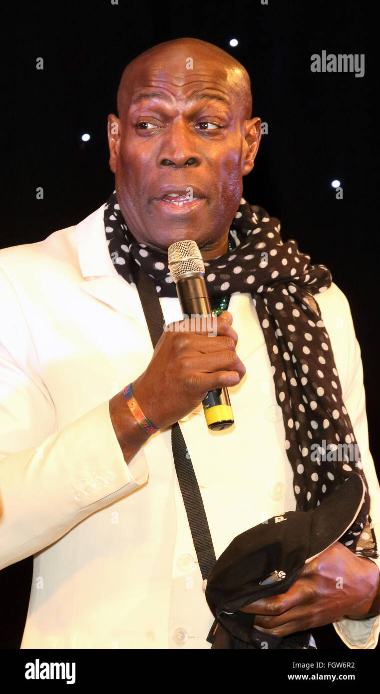 London Taxi Drivers Fund for Underprivileged Children 'Mad Hatters Tea Party' at The Grosvenor Hotel  Featuring: Frank Bruno Where: London, United Kingdom When: 17 Jan 2016 Stock Photo