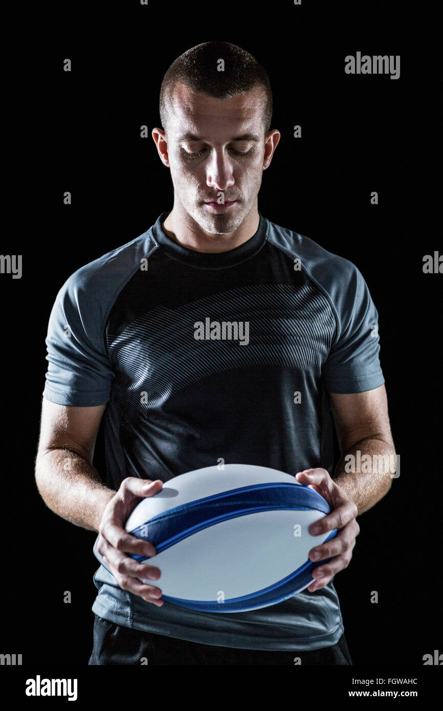 Pleading Rugby Player Serious rugby player holding hi-res stock photography and images - Alamy