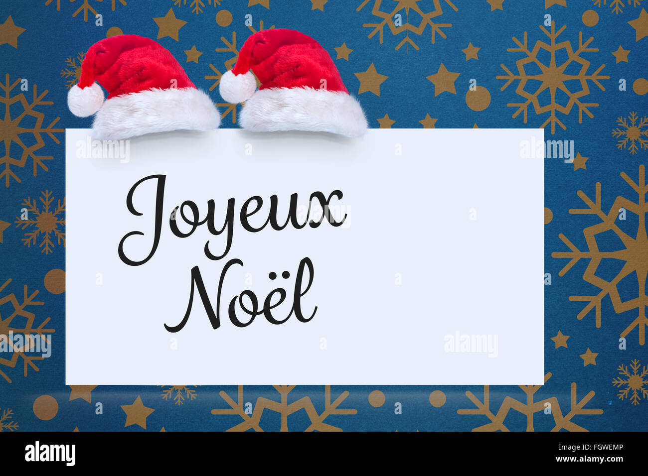 Joyeux Noel Poster High Resolution Stock Photography and Images - Alamy