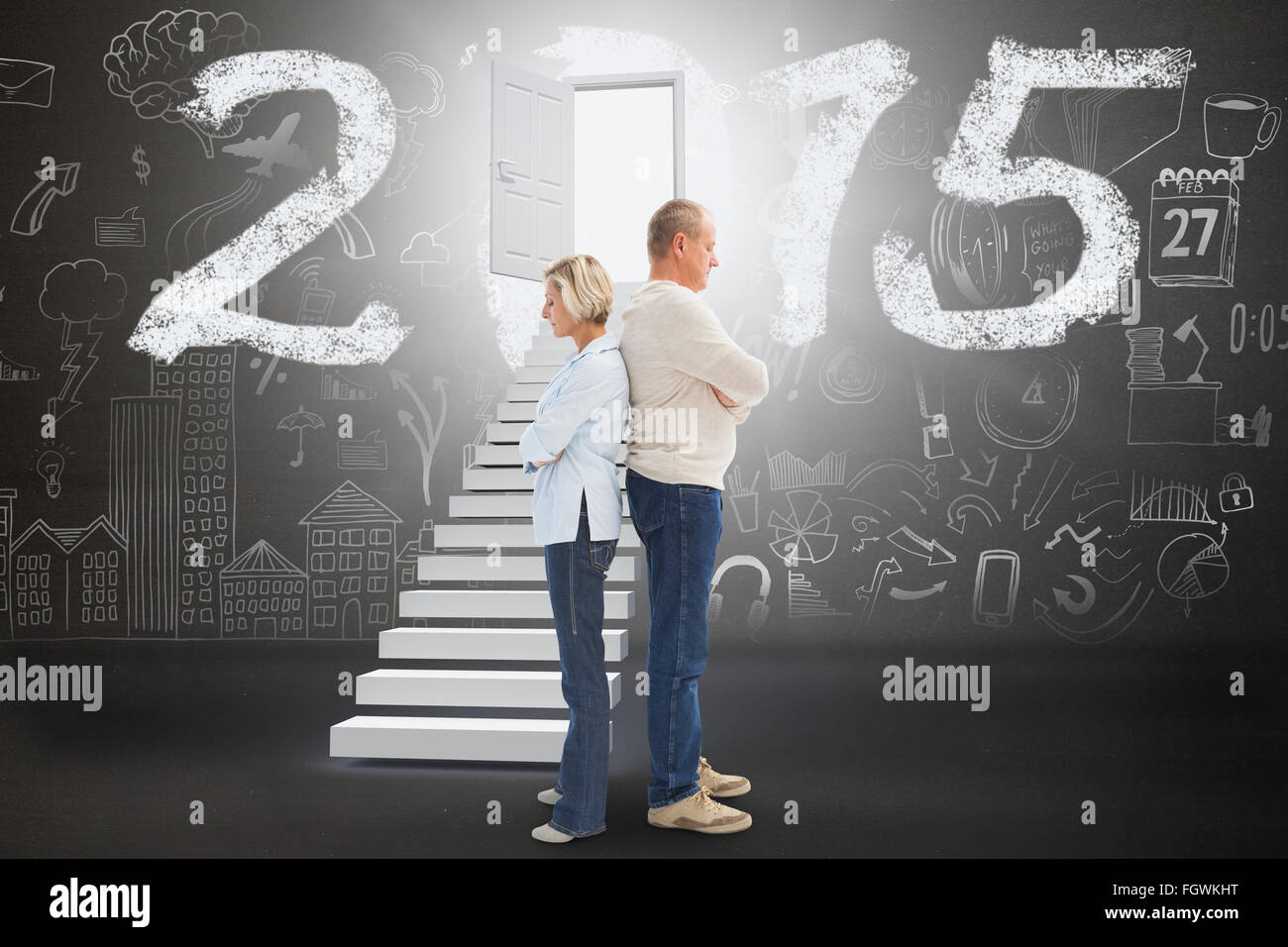 Divorce couple door hi-res stock photography and images - Alamy