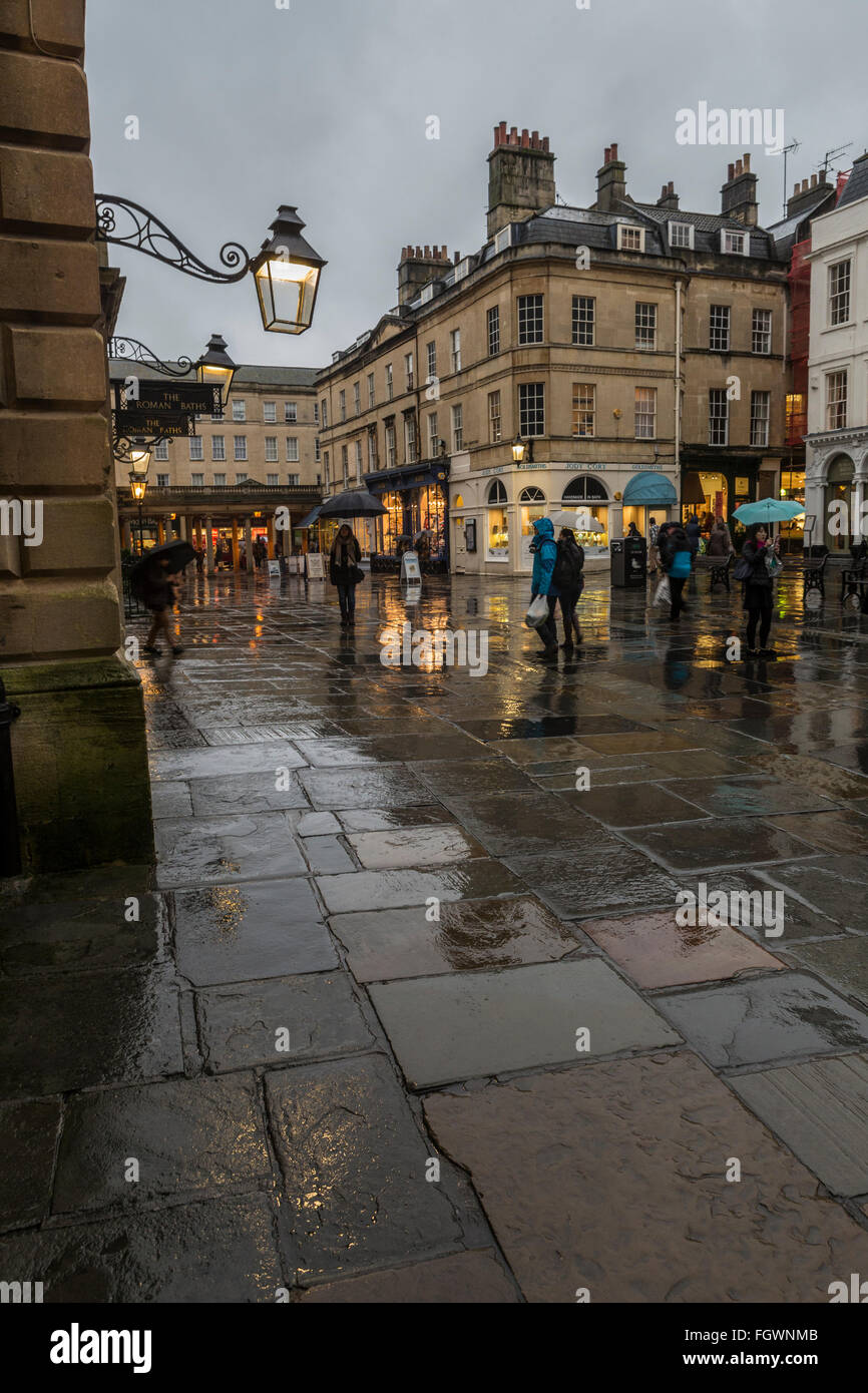 Bath in the Rain Stock Photo Alamy