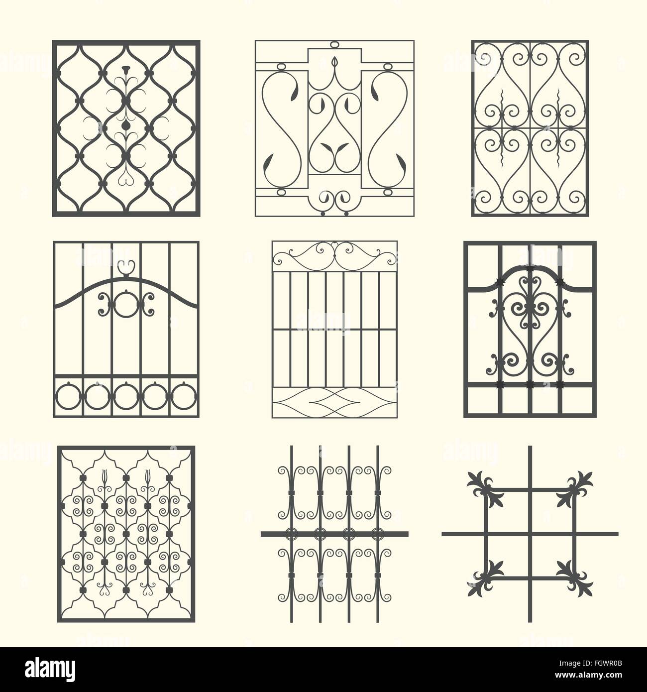 Window frame pattern Stock Vector Images - Alamy