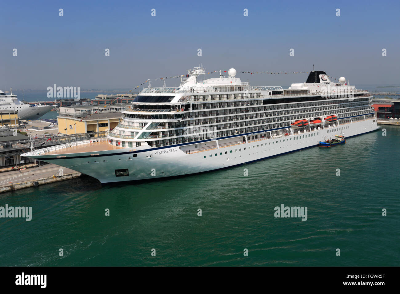 Viking Star Cruise Liner At The Grand Terminal Berths Venice City Unesco World Heritage Site Veneto Italy Europe Stock Photo Alamy