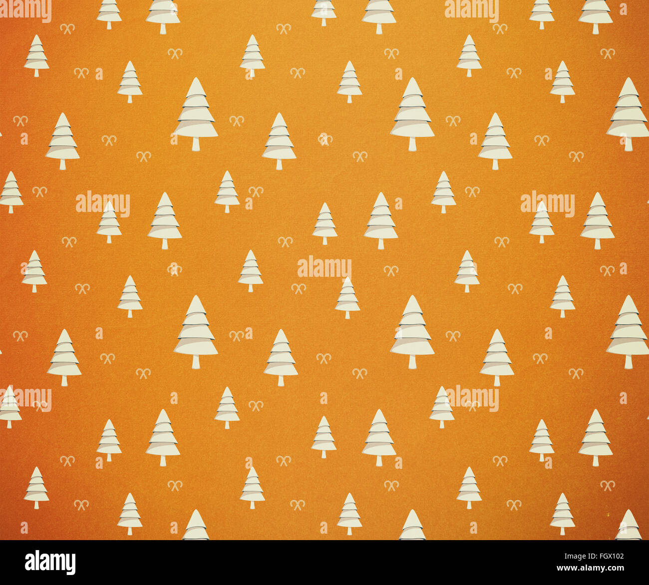 Christmas tree pattern wallpaper Stock Photo