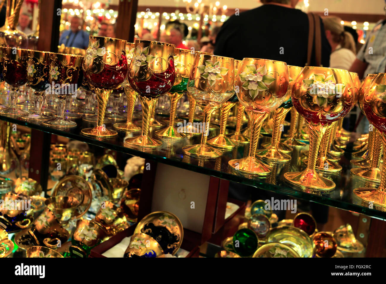 Colourful Murano Glass on display in a shop window, Murano Island, Venice  City, UNESCO World Heritage Site, Veneto, Italy Europe Stock Photo - Alamy