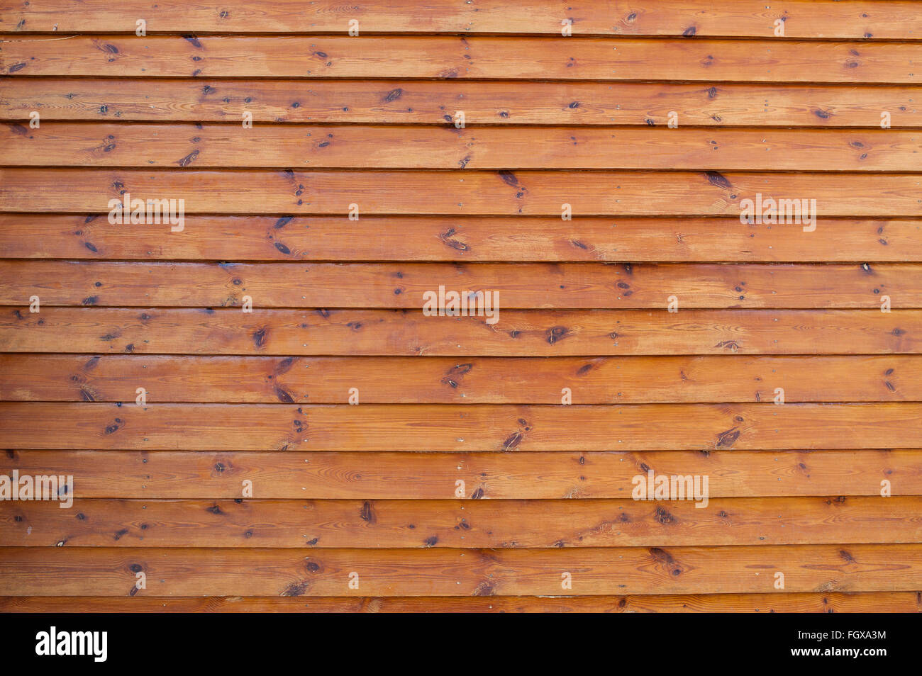 Big Brown wood plank on wall texture background Stock Photo