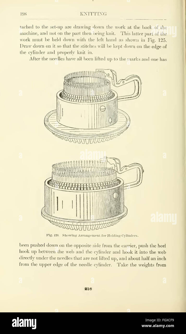 Knitting; a manual of practical instruction in the mechanical details