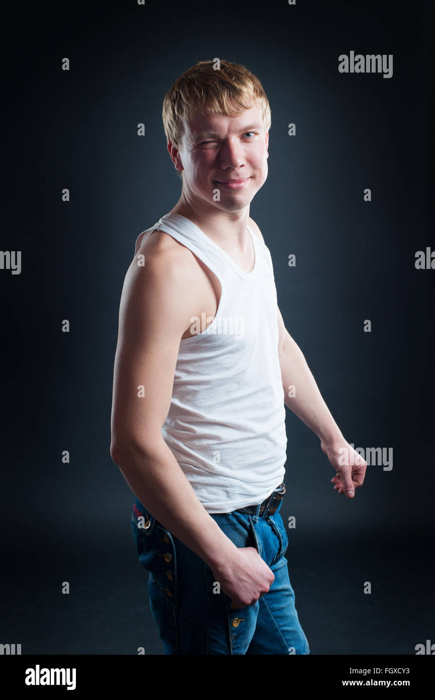 Handsome white man hi-res stock photography and images - Alamy