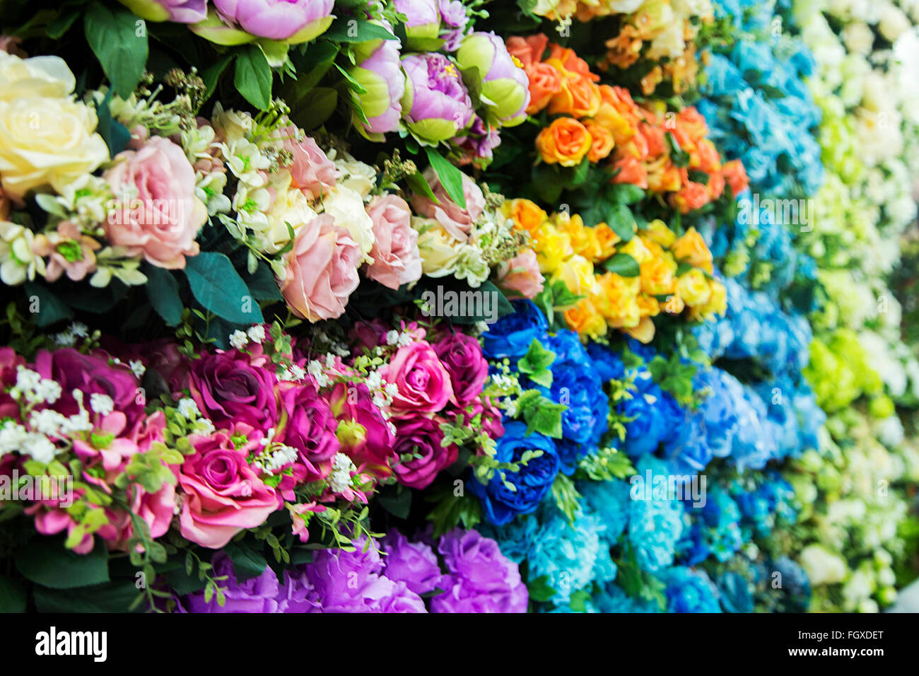 Flowers on the market in Bangkok, Thailand Stock Photo Alamy