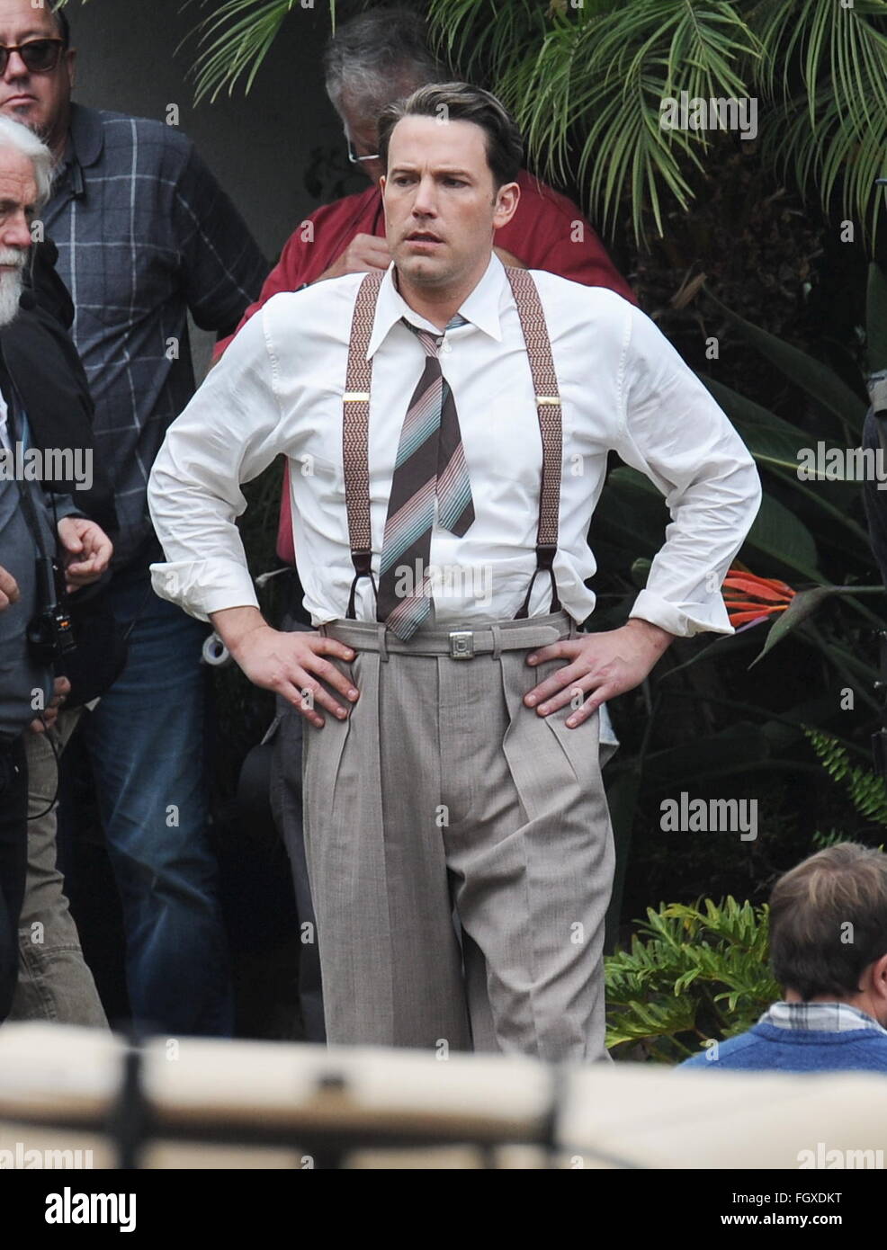 Actor Ben Affleck Spotted On The Set Of Live By Night - 