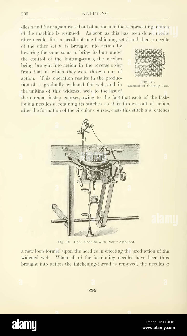 Knitting; a manual of practical instruction in the mechanical details