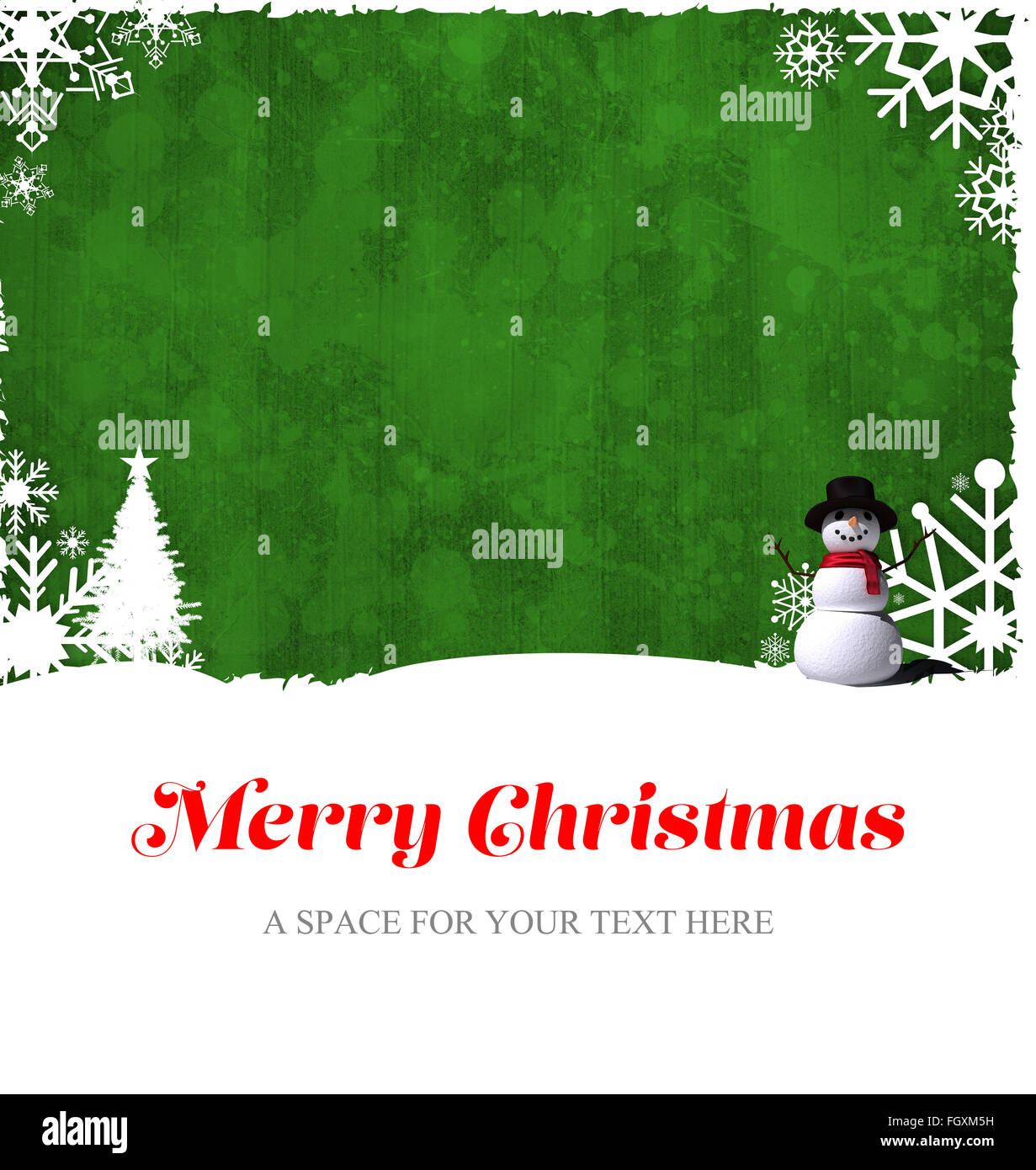 Merry Christmas message Stock Photo - Alamy