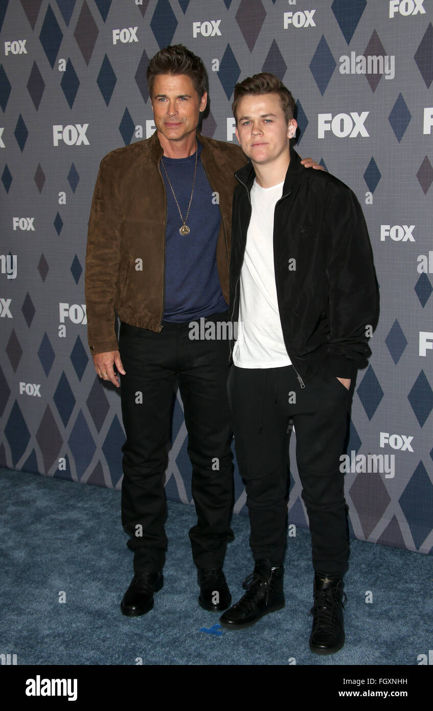 FOX Winter TCA 2016 AllStar Party Arrivals Featuring Rob Lowe, John