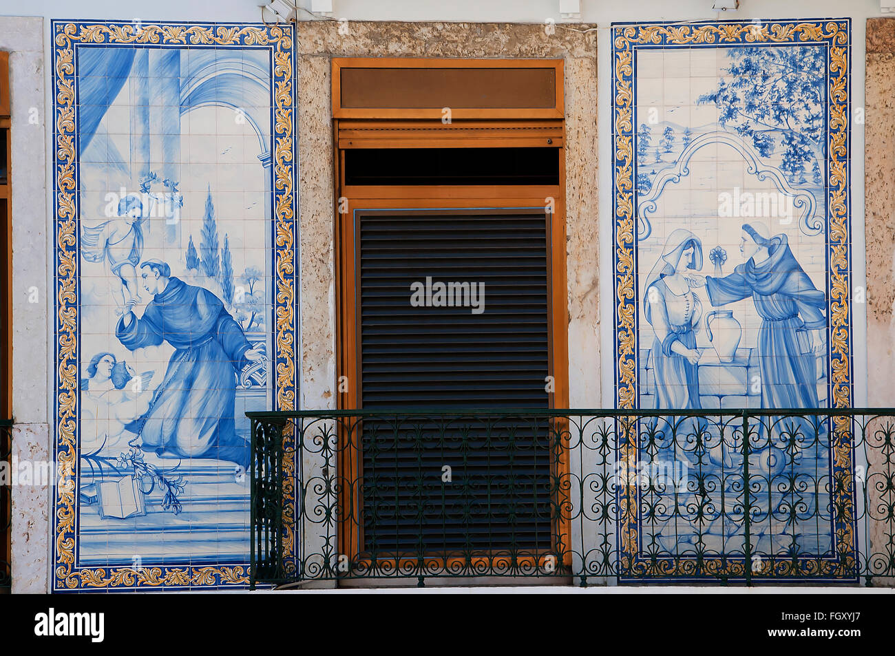 Ceramic Tiles in Lisbon Portugal Stock Photo Alamy
