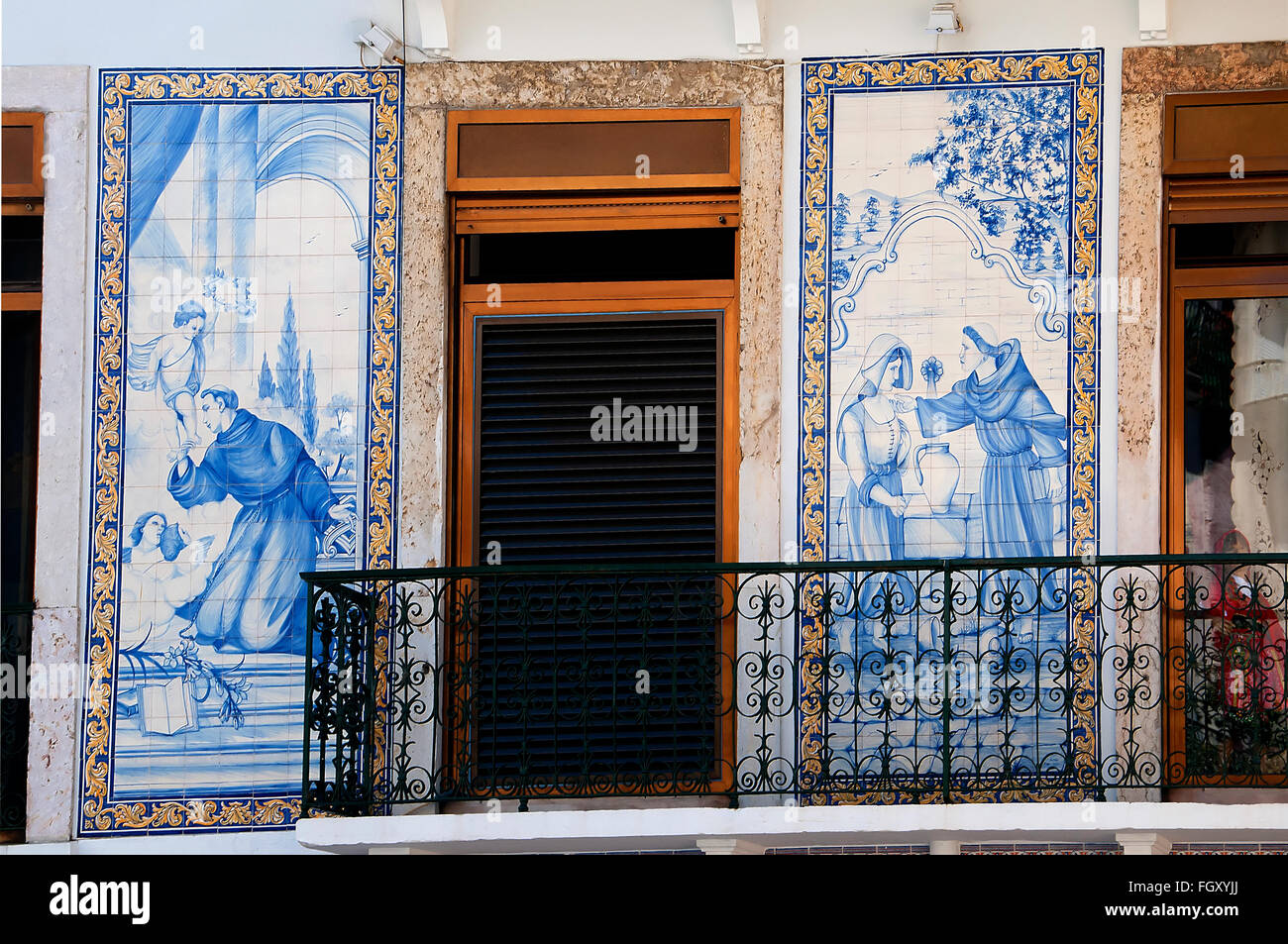 Ceramic Tiles in Lisbon Portugal Stock Photo Alamy
