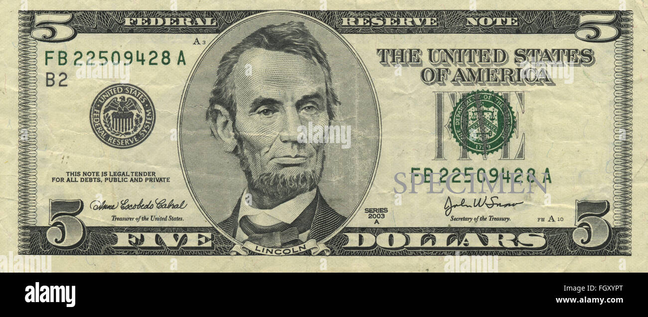 1 us dollar bill both sides hi-res stock photography and images - Alamy