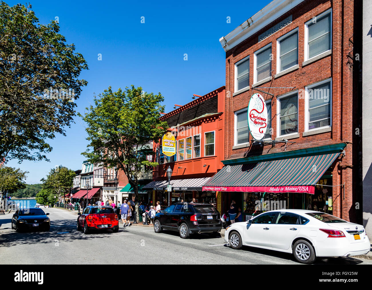 Christmas and Souvenir Shop in Bar Harbor Stock Photo Alamy