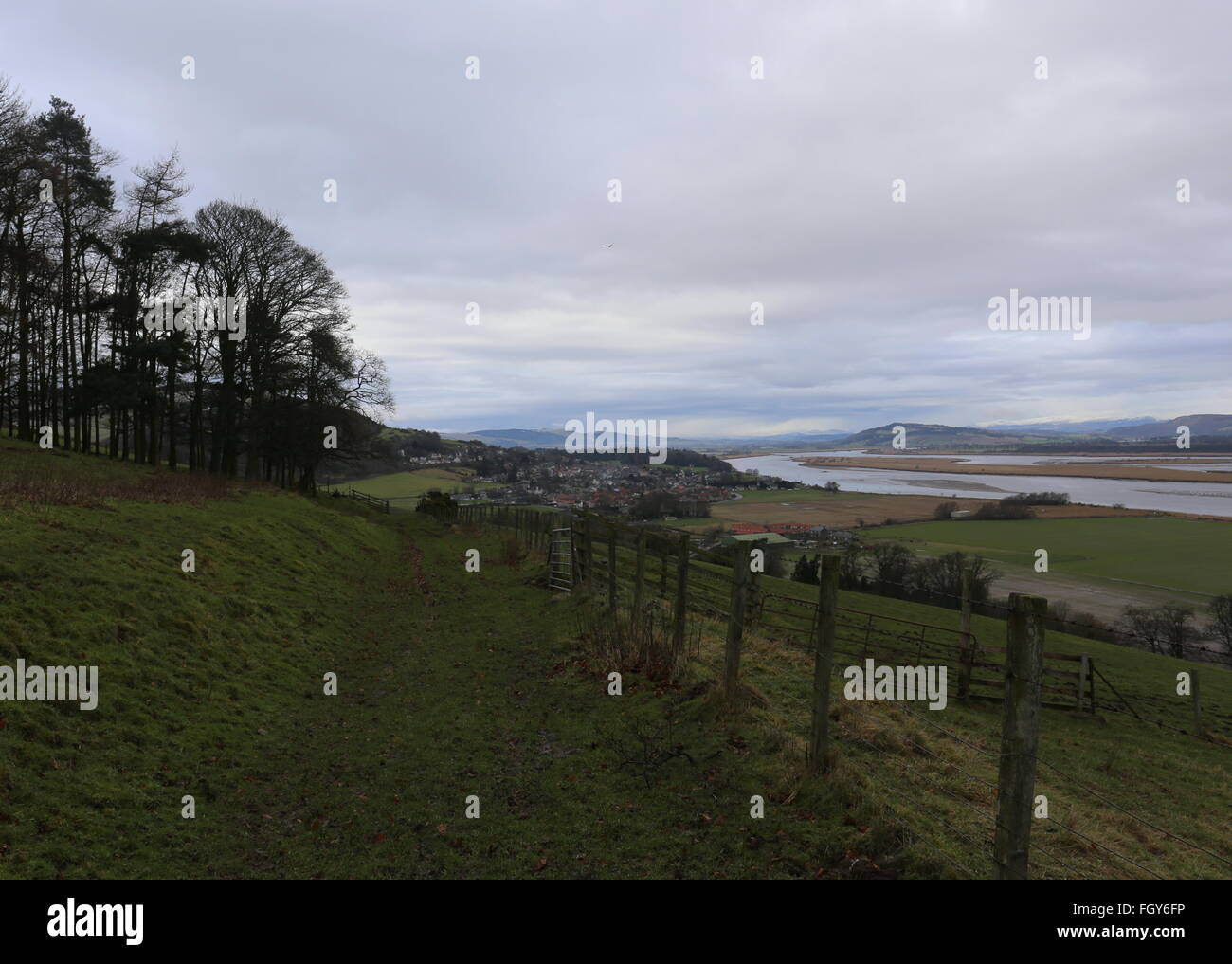 Fife coastal path leading to Newburgh Scotland February 2016 Stock Photo Alamy