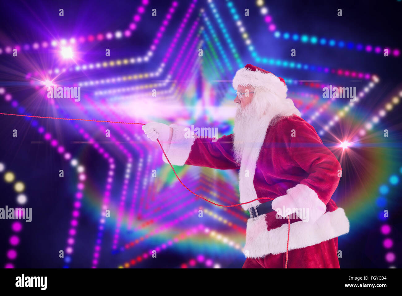 Santa Battle Ropes Santa claus father christmas rope hi-res stock photography and images ...