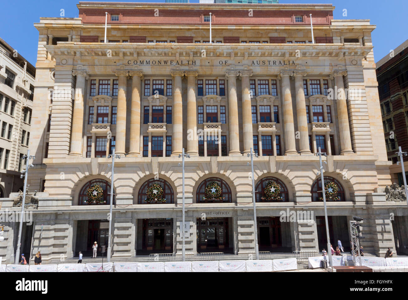General Post Office building on Forrest Place , Perth, Western Australia Stock Photo