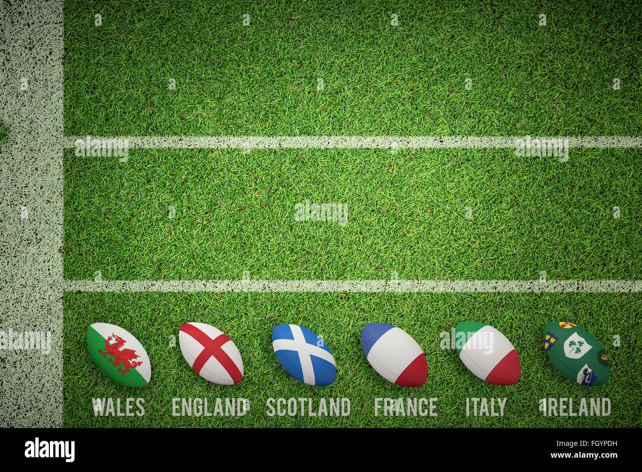 Six Flags Rugby Rugby Pitch England Rugby Flag High Resolution Stock Photography and ...