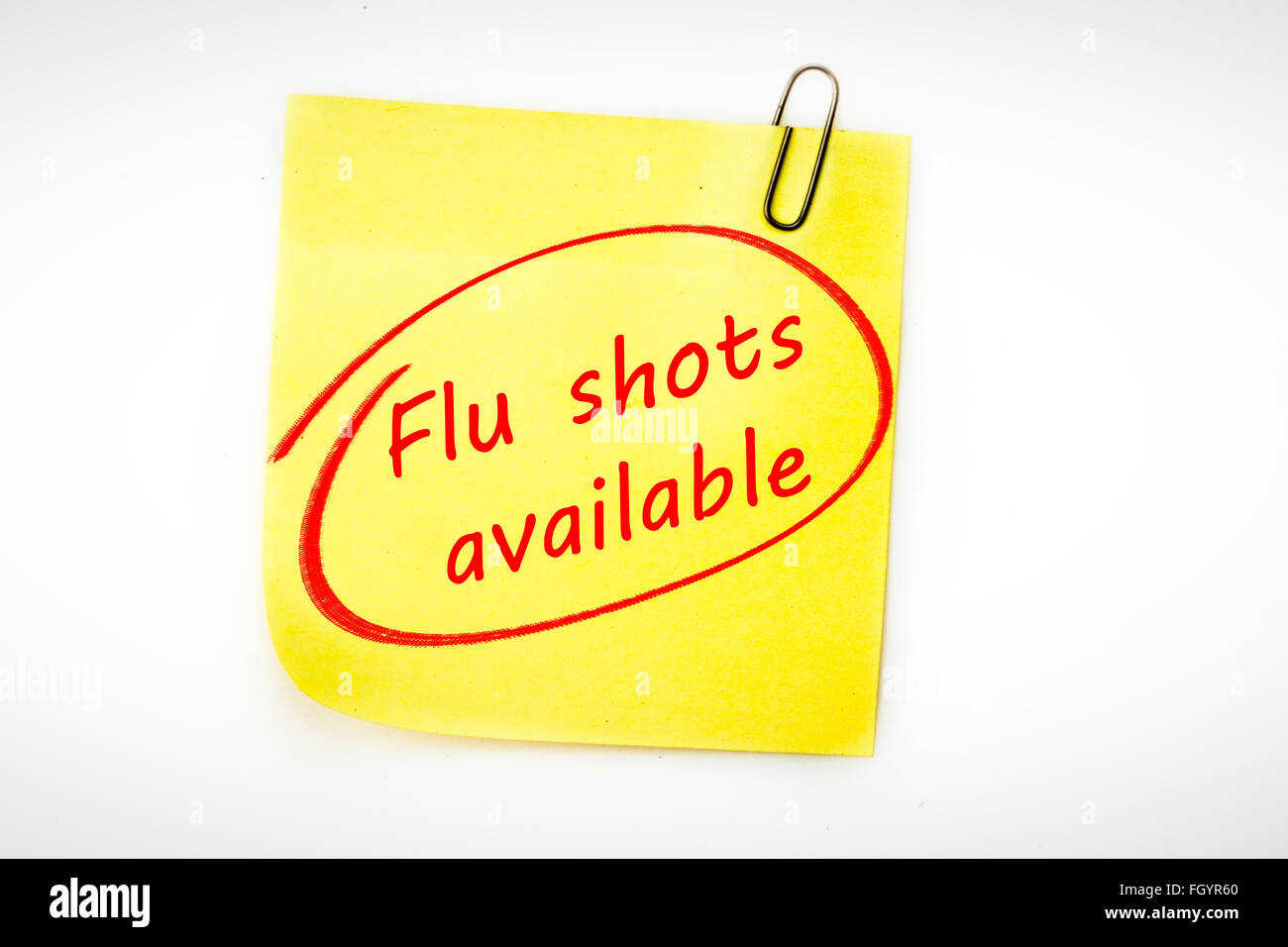 Composite image of flu shots available Stock Photo