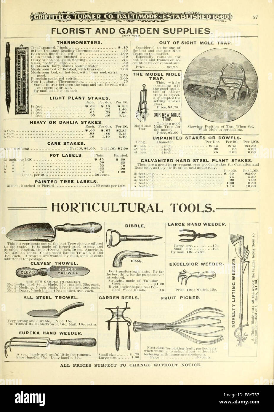 Farm and garden supplies Stock Photo Alamy