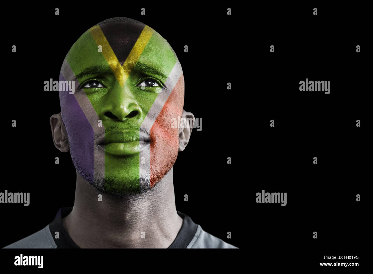 Composite image of south africa rugby player Stock Photo Alamy
