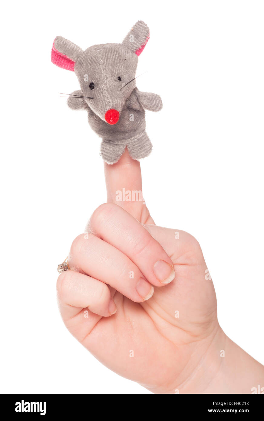 mouse finger puppet