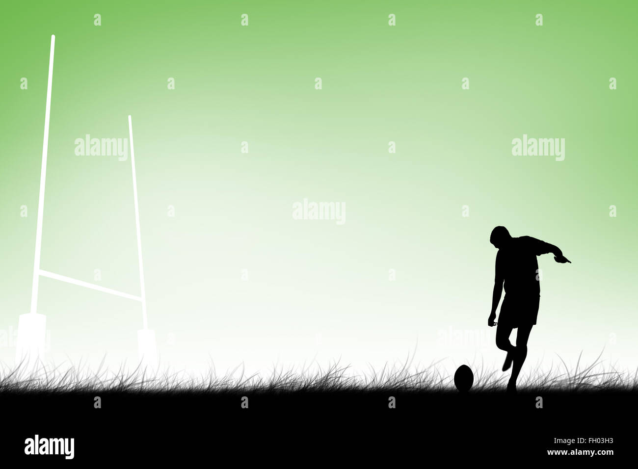 Rugby posts ball hires stock photography and images Alamy