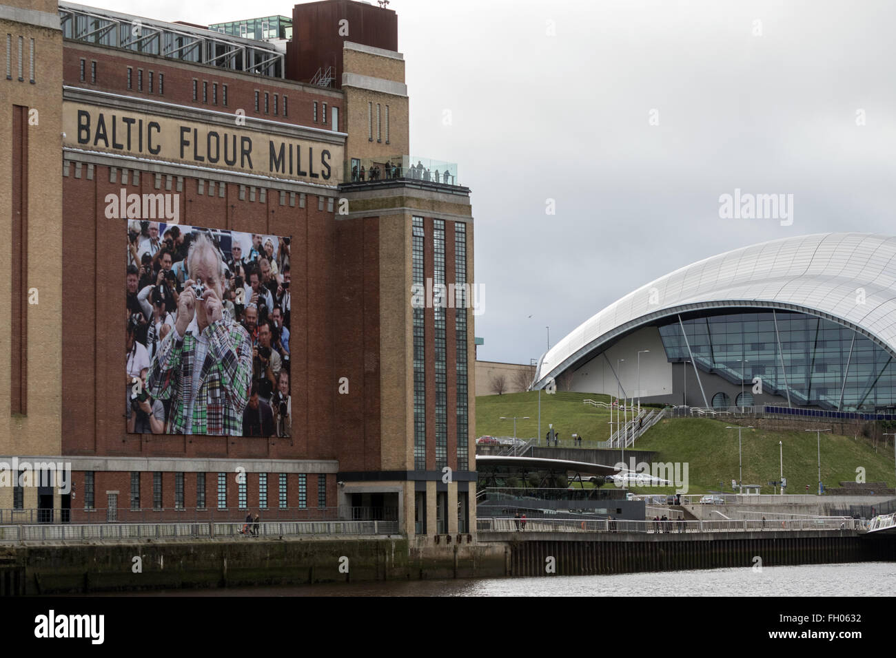 The Baltic Arts Centre and Sage, Gateshead, Tyneside Stock Photo